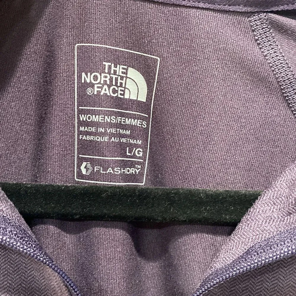 The North Face Women's Purple Crew Pull Over Sweater FlashDry Sz L - Picture 2 of 6